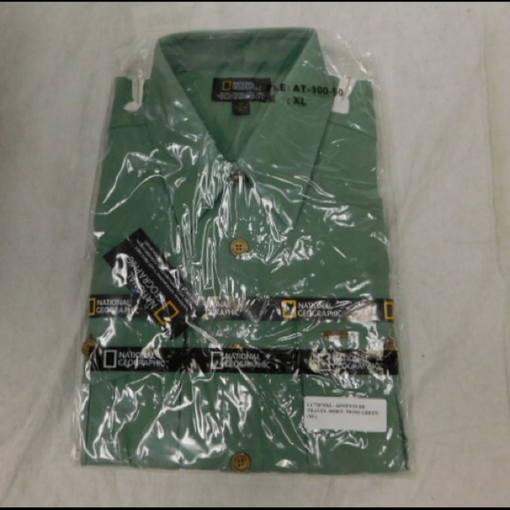 National Geographic Men’s Green Shirt Xlarge